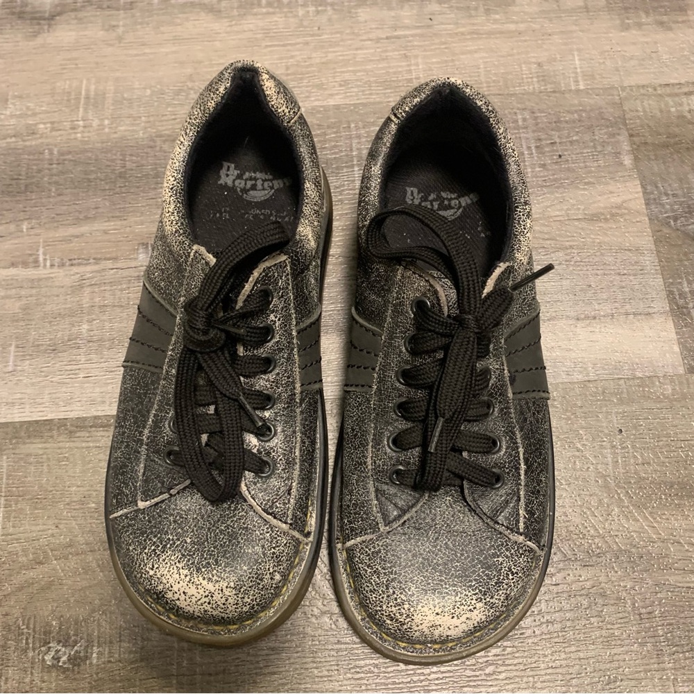 Dr. Martens Vintage Black Leather Chunky Shoes Women’s Size 7 Mens 5